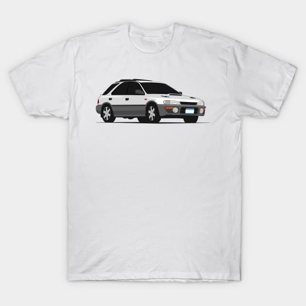 Subaru Impreza Wagon T-Shirt by TheArchitectsGarage